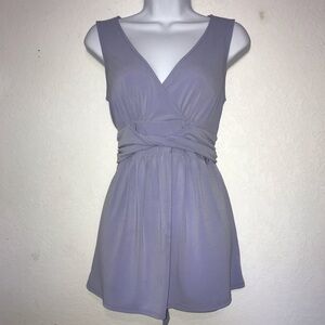 Mimi Maternity Stretch Sleeveless Empire Tie Top M